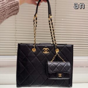Big Purse with small purse black ch 2025