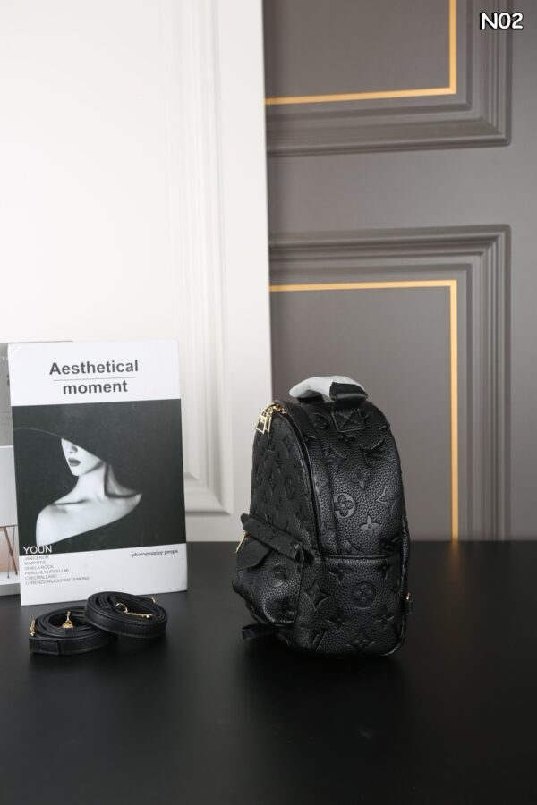 Black lv backpack 2025 8839 - Image 3