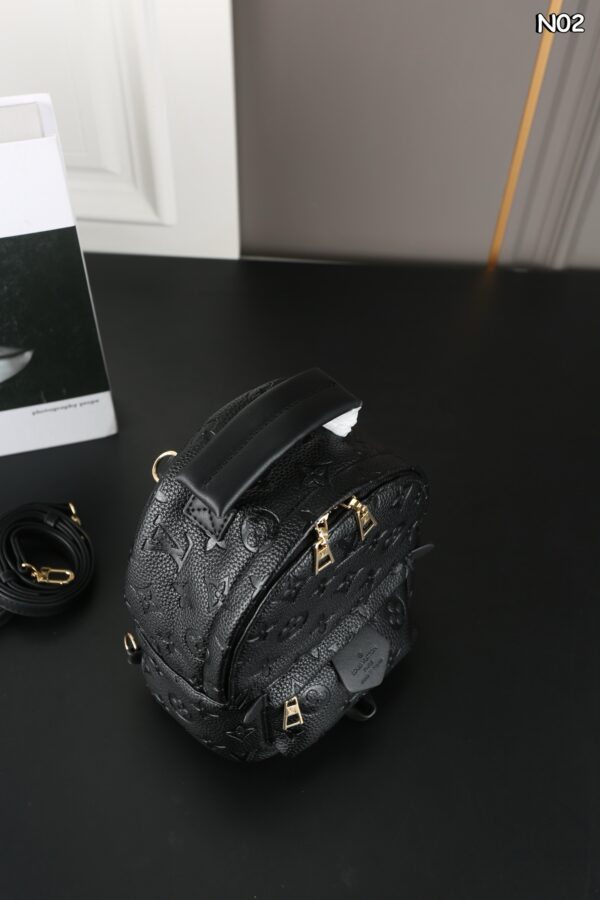 Black lv backpack 2025 8839 - Image 4