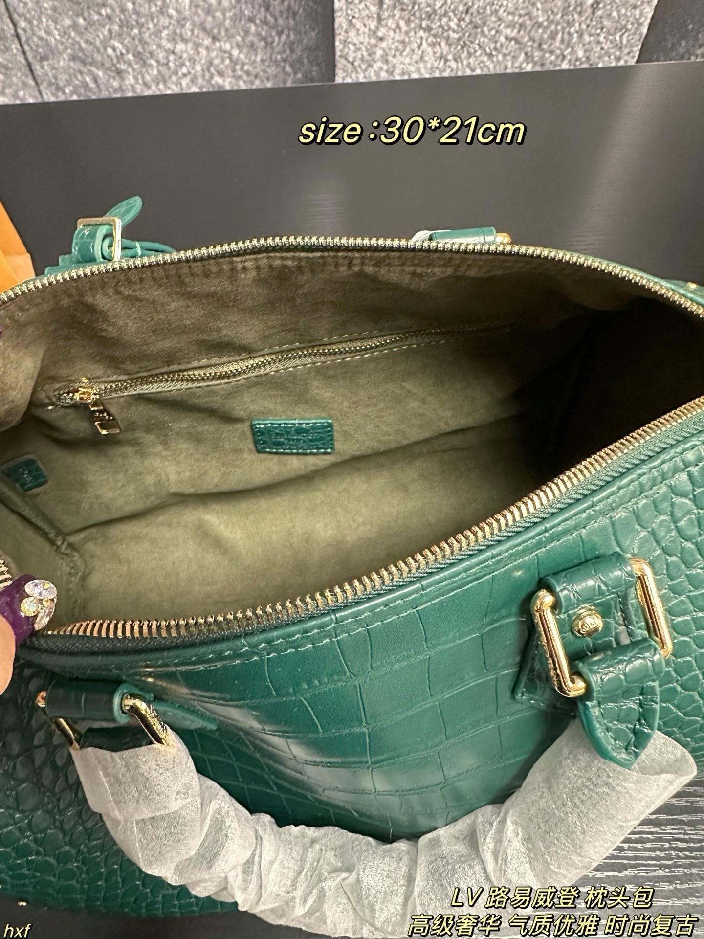 Croc leather speedy lv 2026 - Image 5